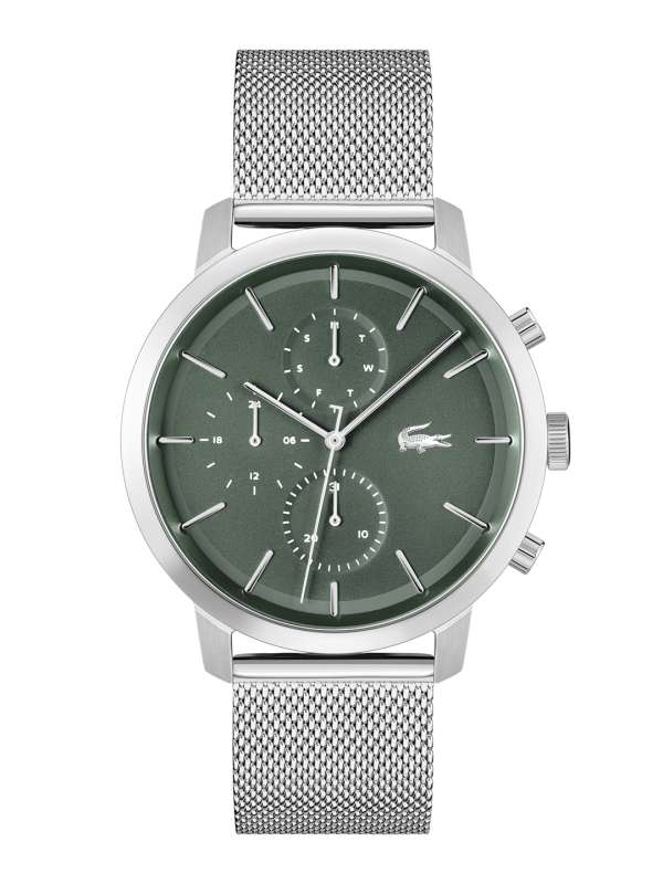 Analog watch with stopwatch top