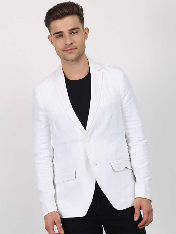 Summer white blazer top