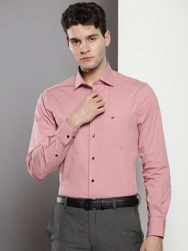 Tommy Hilfiger Shirts Men Pink Solid Casual Shirt Buy Tommy Hilfiger Shirts Men Pink Solid Casual Shirt online in India