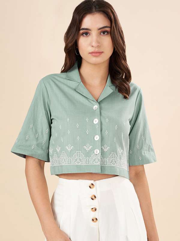 Pantaloons tops for ladies online hot sale