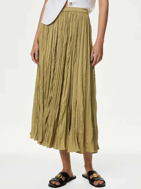 Green pleated skirt dorothy perkins deals