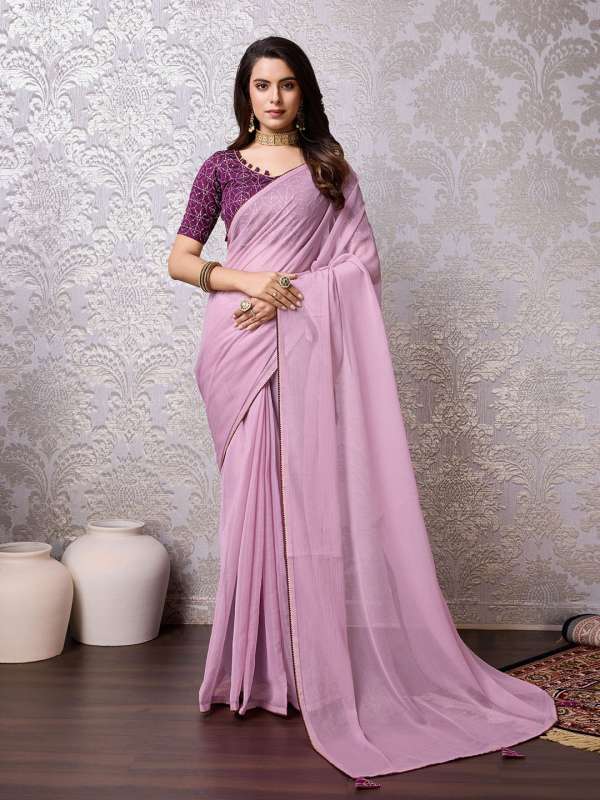 Myntra plain saree clearance