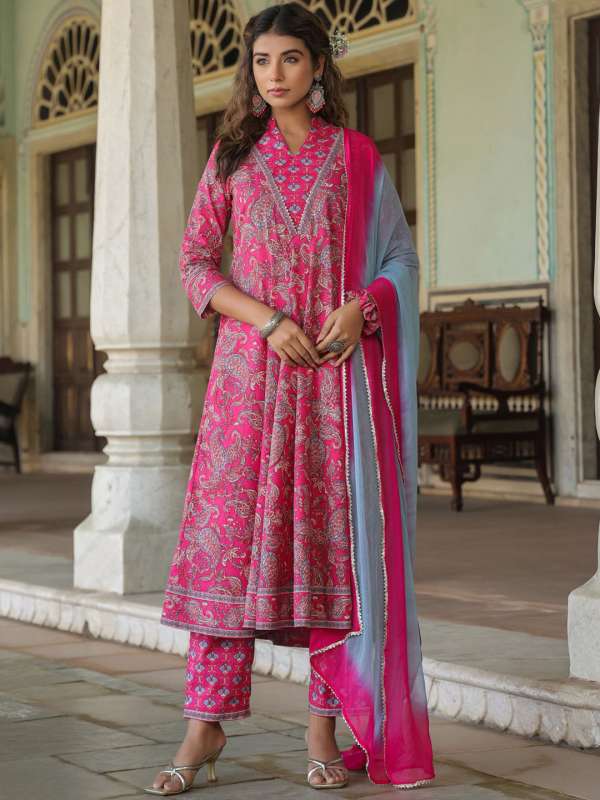 Rain and rainbow salwar suit on sale