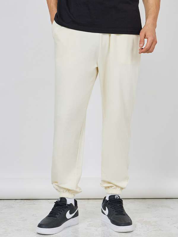 Men Cream Track Pants Buy Men Cream Track Pants online in India