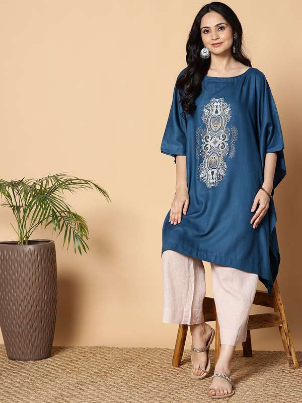 boat neck kurti tops