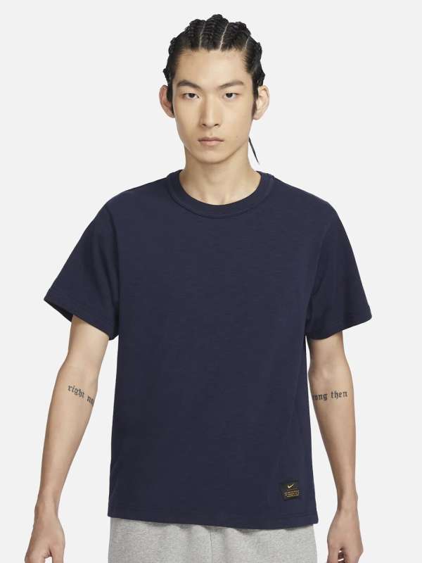 Navy blue nike shirt mens store