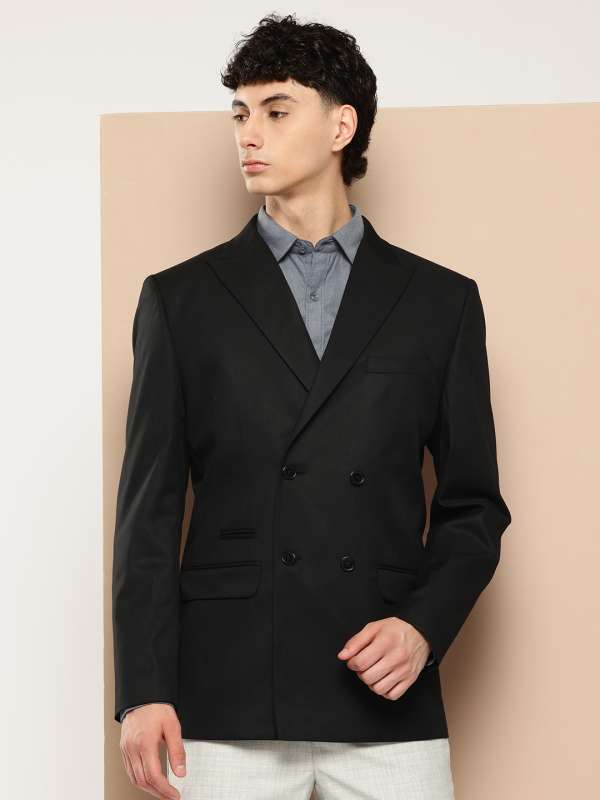 Double breasted blazer india hot sale