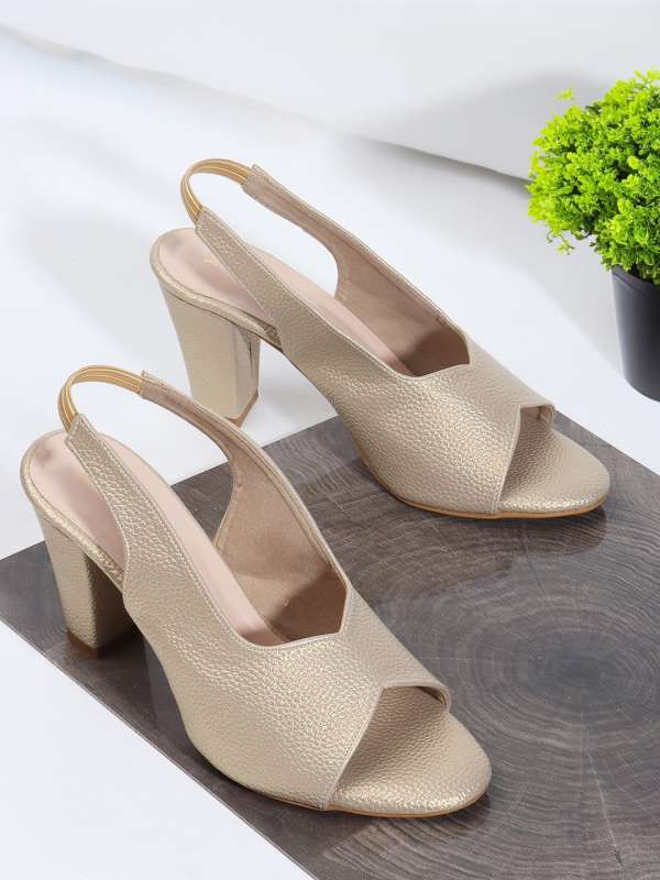 Gold peep toe 2025