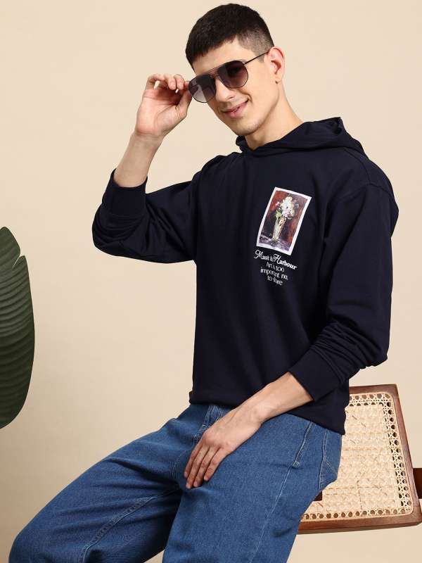 Black Hoodie Buy Latest Collection of Black Hoodies Online Myntra