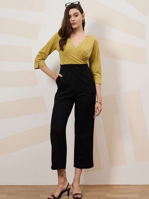 Yellow Jumpsuit Buy Trendy Yellow Jumpsuit Online in India Myntra