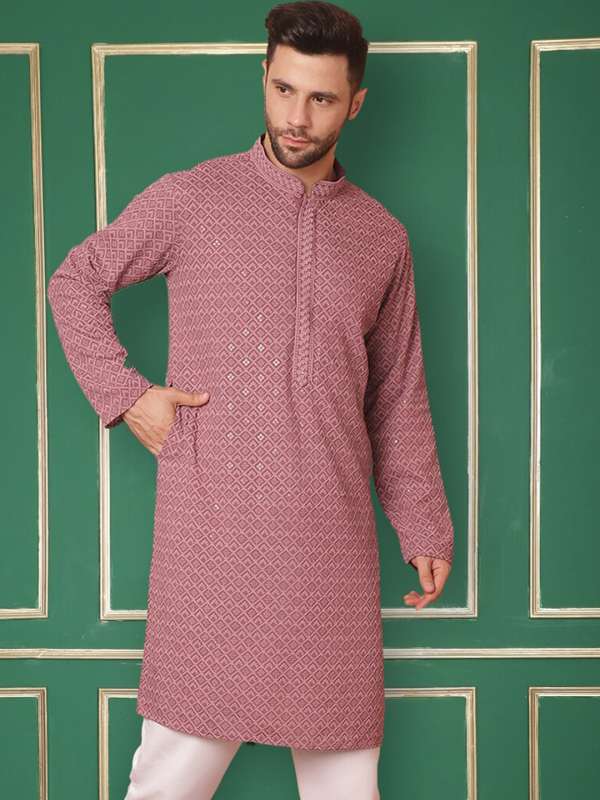 Men Magenta Kurtas Buy Men Magenta Kurtas online in India