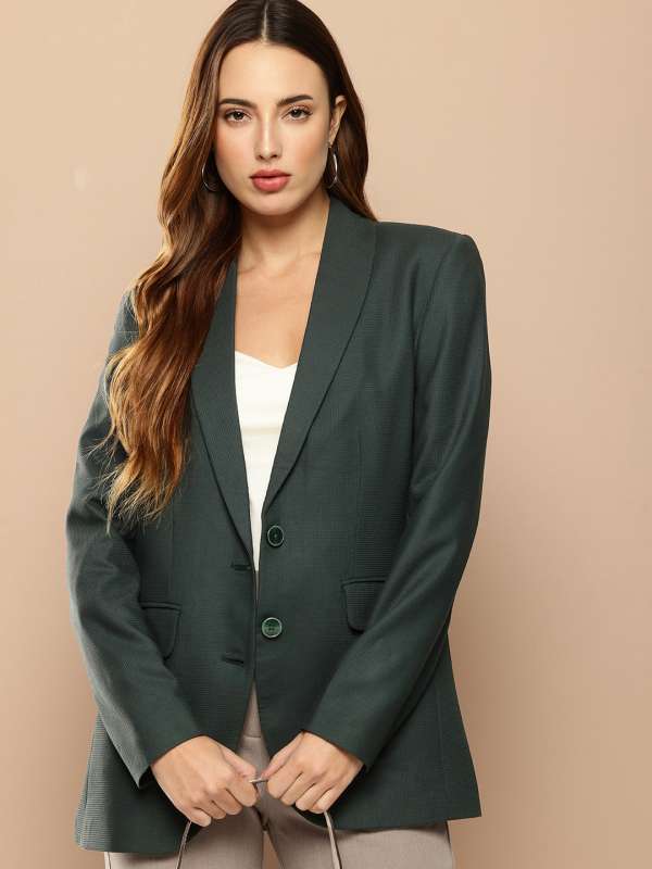 Round neck shirt with blazer clearance