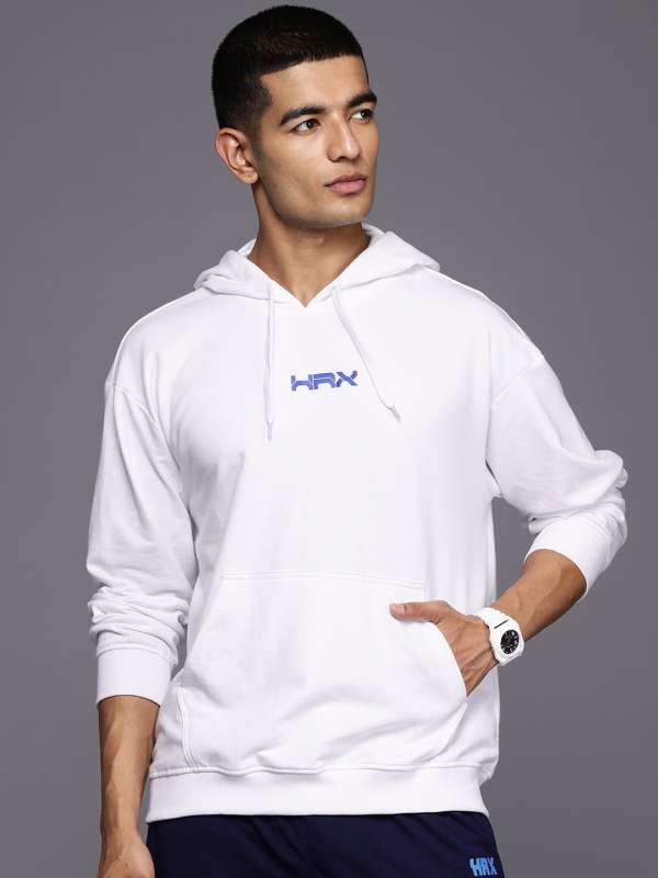 Hrx By Hrithik Roshan White Hooded Sweatshirt Buy Hrx By Hrithik Roshan White Hooded Sweatshirt online in India