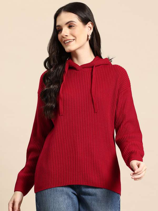 Mast And Harbour Red Sweaters Buy Mast And Harbour Red Sweaters online in India