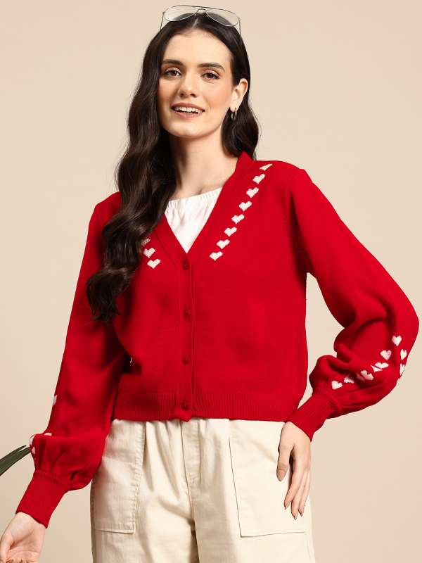 Puff Sleeve Sweater Buy Puff Sleeve Sweater online in India