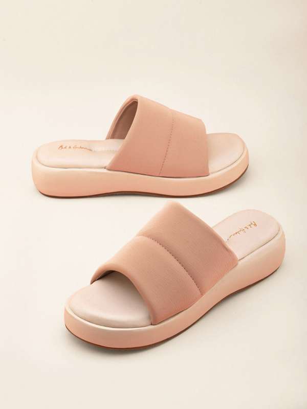 Mast and harbour open toe flats new arrivals