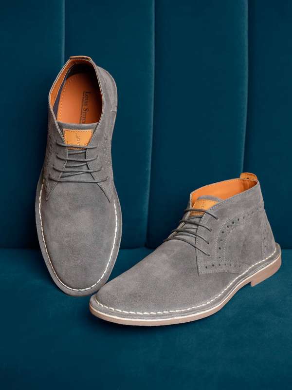 Grey suede desert boots mens shop