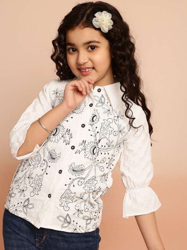 Girls White Shirts Buy White Shirt For Girls Online Myntra