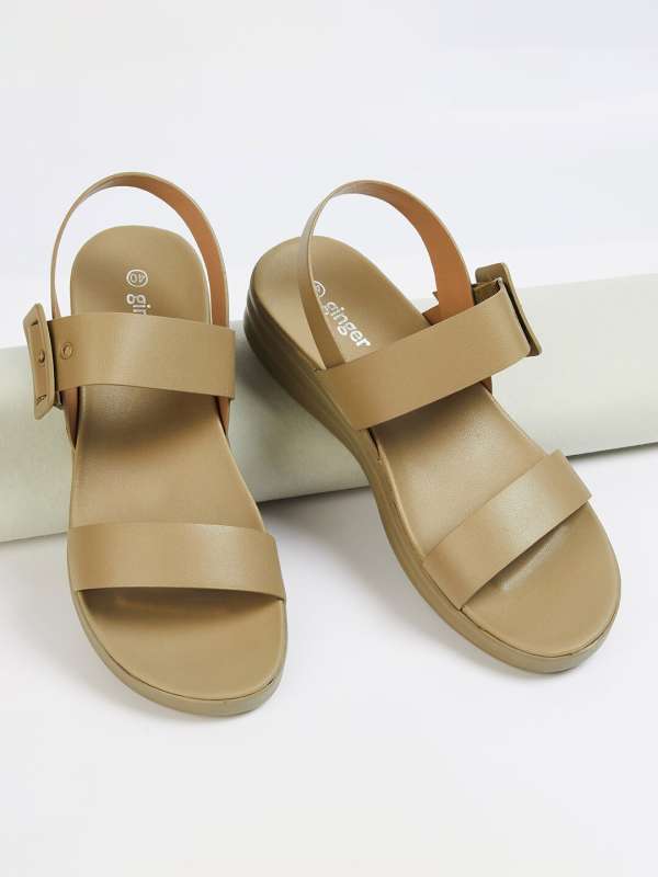 Ginger solid buckle strap flats store