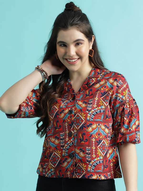 Red Party Wear Tops Buy Red Party Wear Tops online in India