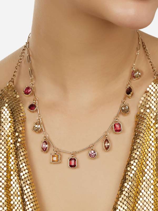 Gold Necklace Under 50000 Buy Gold Necklace Under 50000 online in India