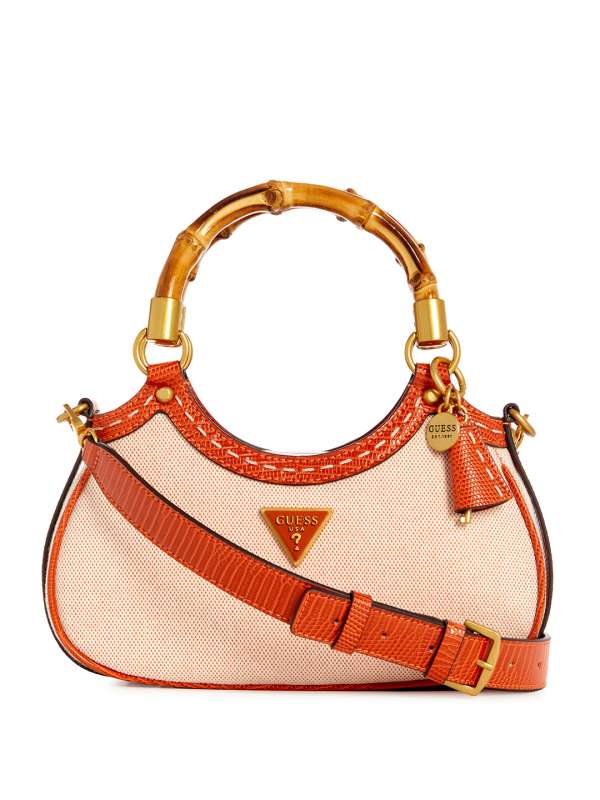 Guess Orange Handbags Buy Guess Orange Handbags online in India