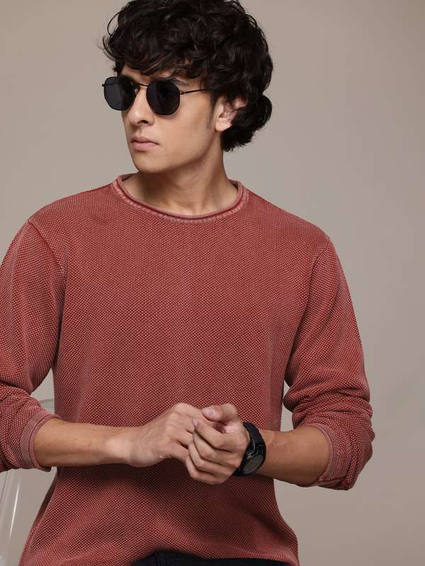 Rust colour sweater shop