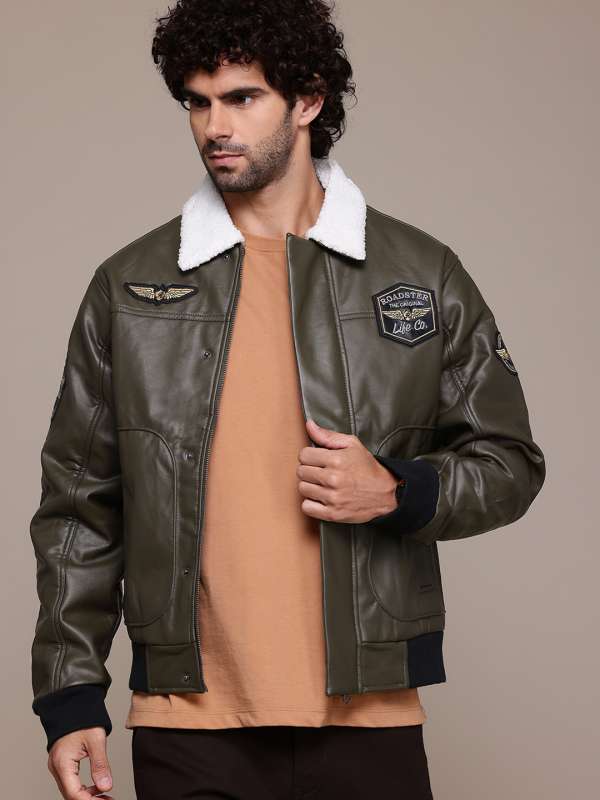 Only Only Olive Green Faux Leather Biker Jacket 7362415.htm Buy Only Only Olive Green Faux Leather Biker Jacket 7362415.htm online in India