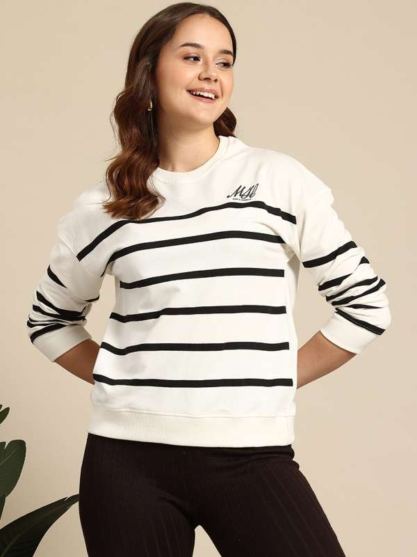 Stripes Women Sweatshirts Buy Stripes Women Sweatshirts online in India