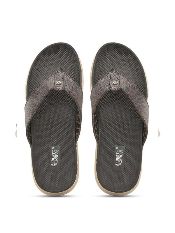 Alberto Torresi Brown Flip Slippers Flops Buy Alberto Torresi Brown Flip Slippers Flops online in India