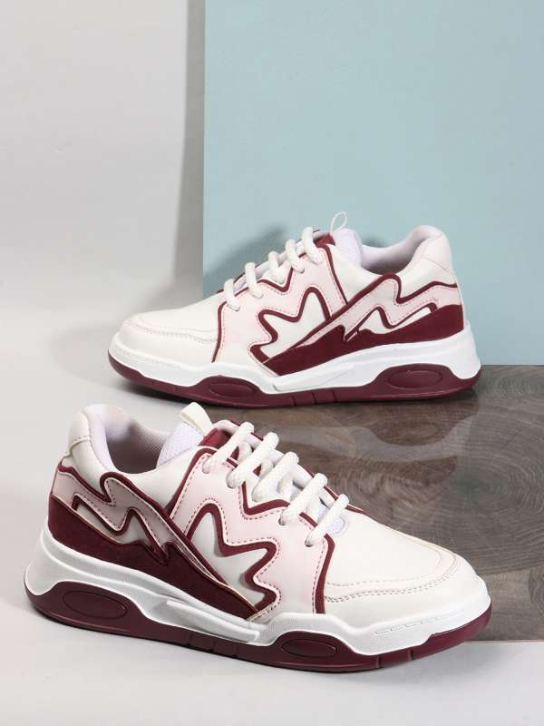 Maroon Women Shoes Sneakers Buy Maroon Women Shoes Sneakers online in India