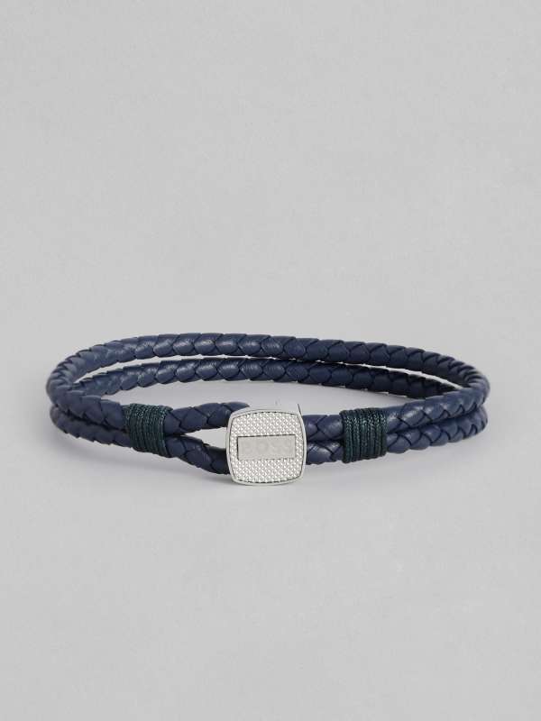 Hugo boss mens leather bracelet new arrivals