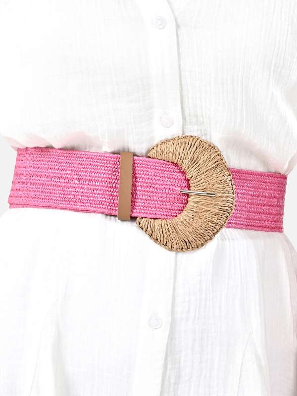 Pink belts for dresses clearance