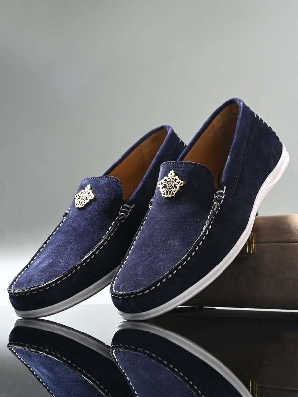Alberto Torresi Navy Blue Loafers Buy Alberto Torresi Navy Blue Loafers online in India