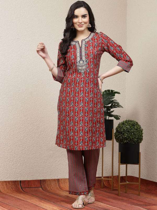 Red Women Kurtas Kurtis Lakshita Buy Red Women Kurtas Kurtis Lakshita online in India