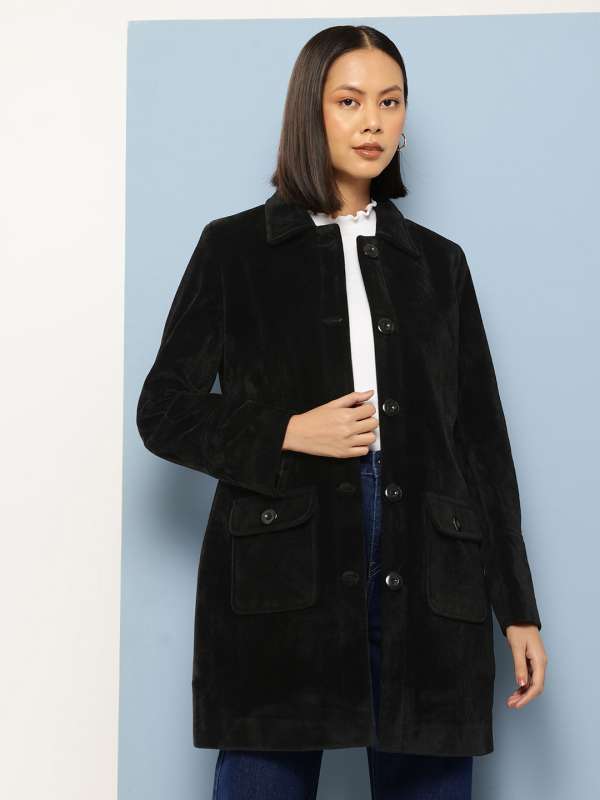 Black Velvet Coat Women Buy Black Velvet Coat Women online in India