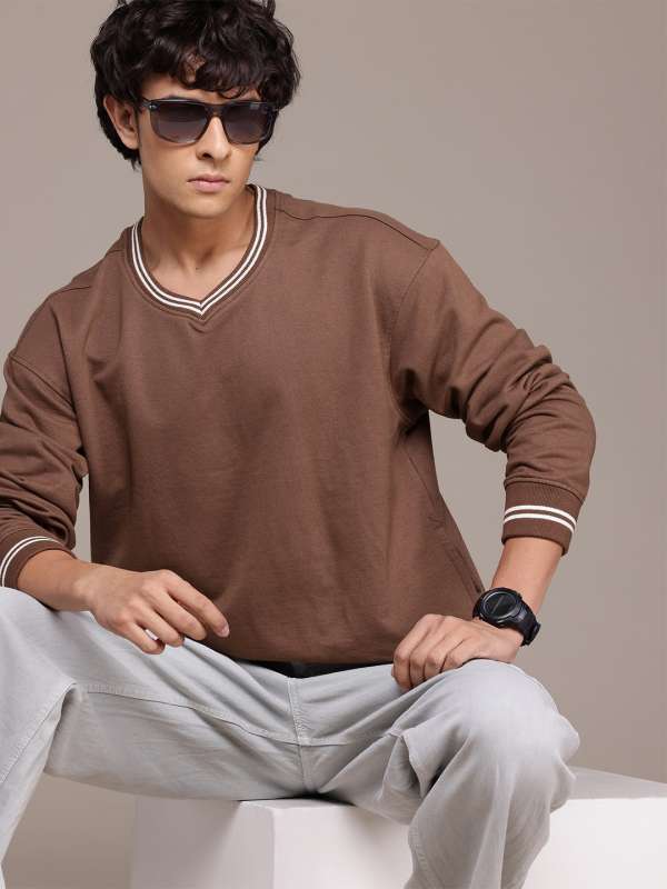 Men's v neck sweatshirts for sale deals
