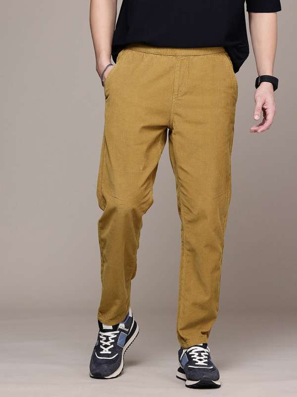 Mustard Trousers For Men - Buy Mustard Trousers For Men online in India