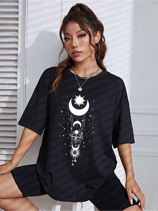 Dropped shoulder t shirt on sale