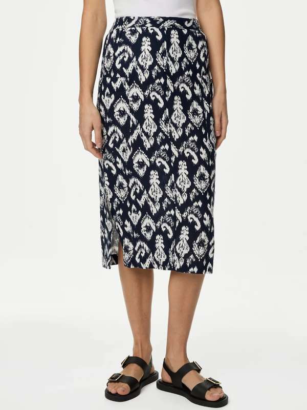 White linen skirt marks and spencer cheap