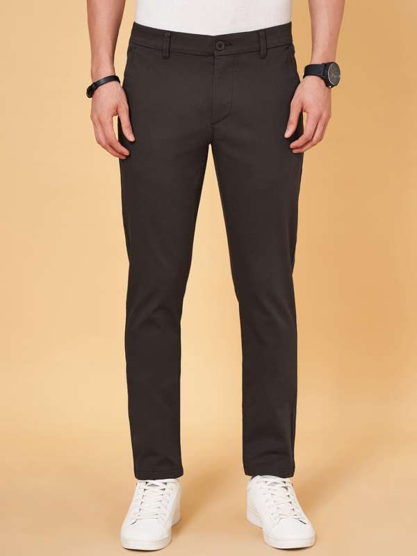 Byford By Pantaloons Brown Trousers Buy Byford By Pantaloons Brown Trousers online in India