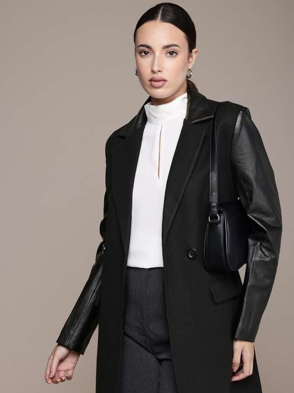 Long black jacket for women 2025
