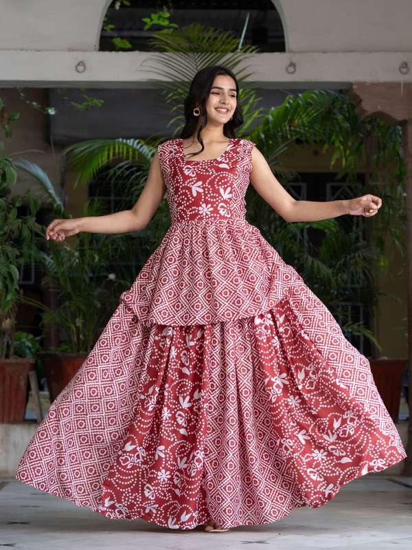 Stitched lehenga online top