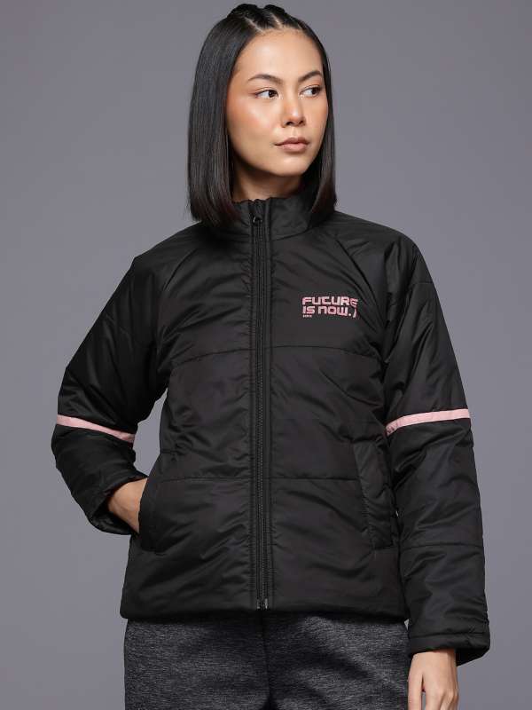 Hrx By Hrithik Roshan Black Self Winter Jacket Buy Hrx By Hrithik Roshan Black Self Winter Jacket online in India
