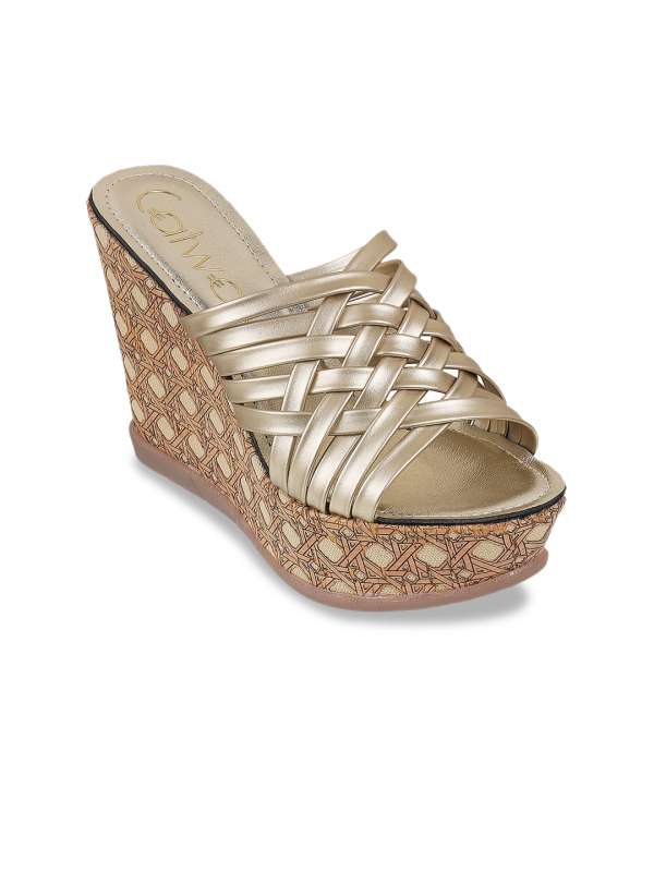 Catwalk gold heels cheap