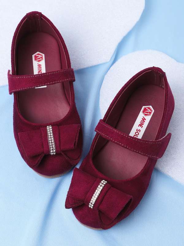 Maroon Kids Shoes Ballerina Buy Maroon Kids Shoes Ballerina online in India