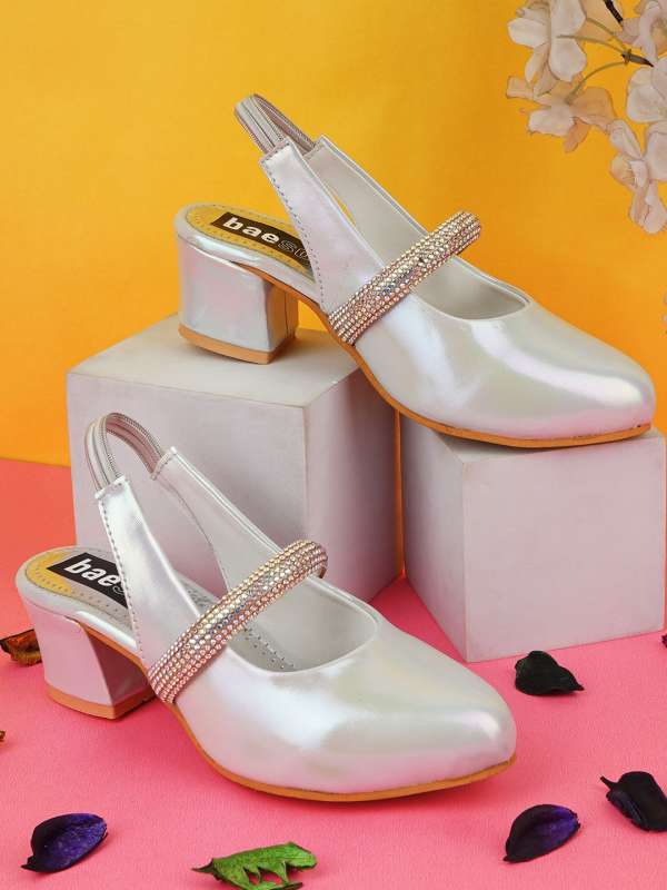 Silver shoes online shop