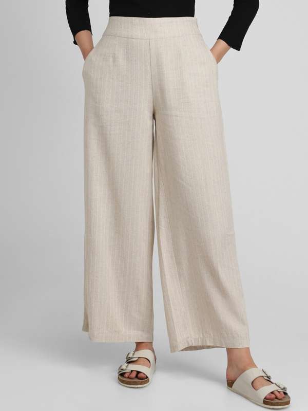 Forever 21 white linen pants store