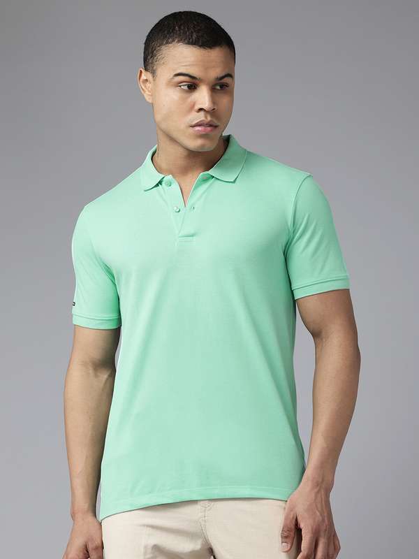 Ajio Van Heusen Polo Shirts With Pockets Ajio Van Heusen Crew Neck