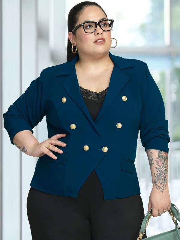 Turquoise blue blazer on sale